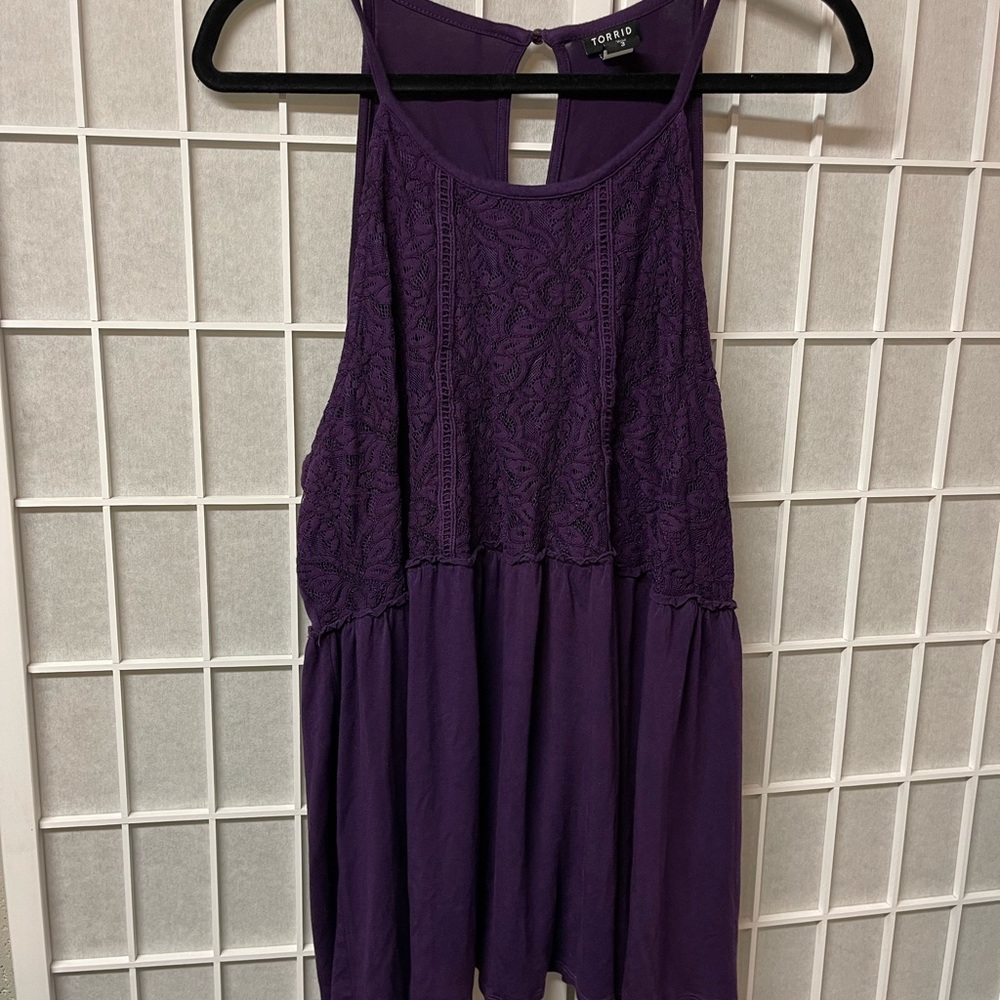 Torrid purple high neck tank